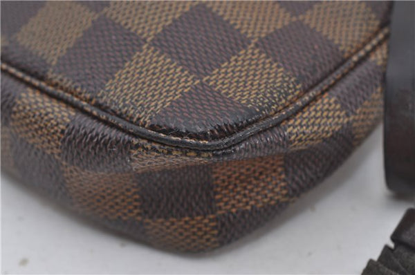 Authentic Louis Vuitton Damier Pochette Accessoires Pouch Purse N51985 LV 9495E