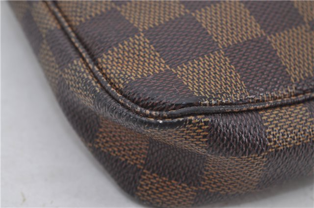 Authentic Louis Vuitton Damier Pochette Accessoires Pouch Purse N51985 LV 9495E