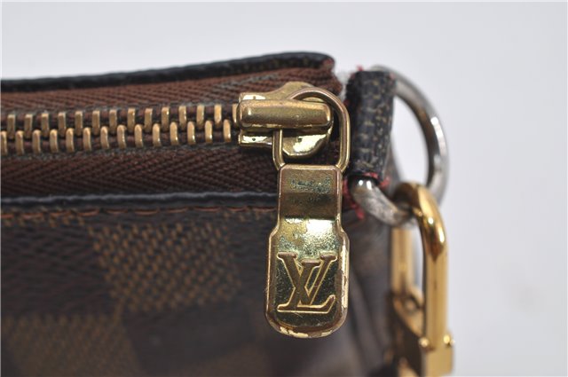 Authentic Louis Vuitton Damier Pochette Accessoires Pouch Purse N51985 LV 9495E
