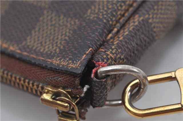 Authentic Louis Vuitton Damier Pochette Accessoires Pouch Purse N51985 LV 9495E