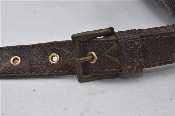 Authentic Louis Vuitton Monogram Marceau Shoulder Cross Body Bag Old Model 9497E