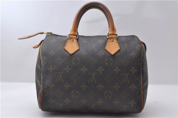 Authentic Louis Vuitton Monogram Speedy 25 Hand Bag M41528 LV 9500C