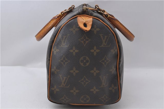 Authentic Louis Vuitton Monogram Speedy 25 Hand Bag M41528 LV 9500C