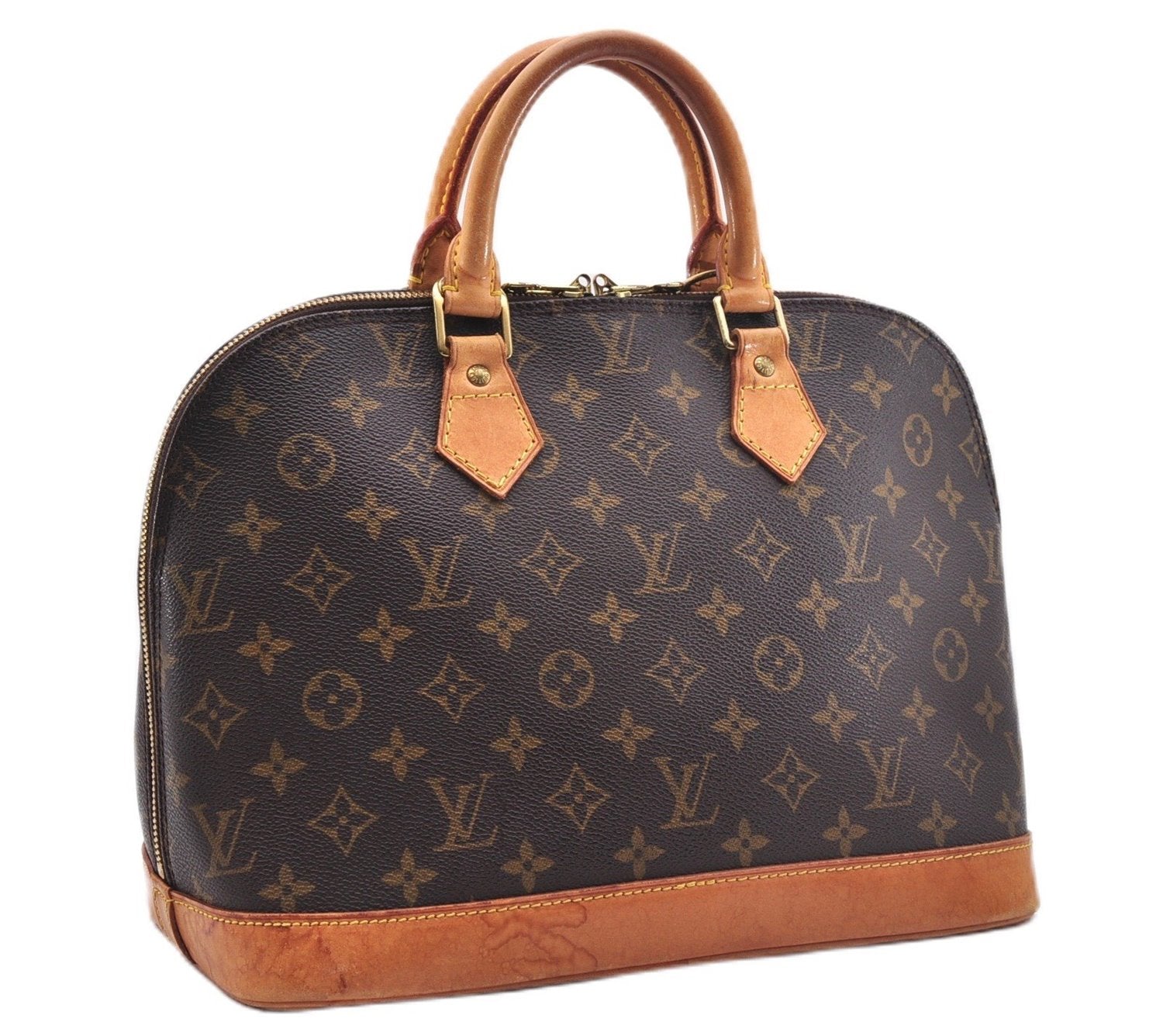 Authentic Louis Vuitton Monogram Alma Hand Bag Purse M51130 LV 9501E