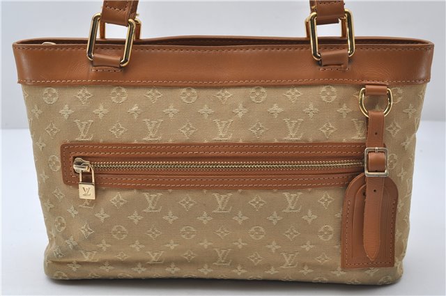 Authentic Louis Vuitton Monogram Mini Lucille PM Hand Bag Beige M92684 LV 9502D