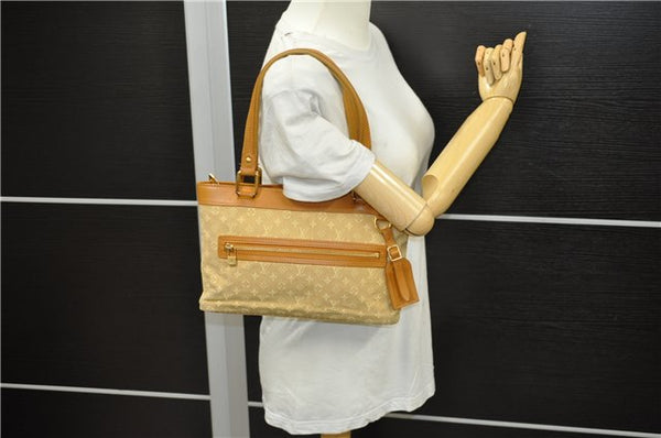 Authentic Louis Vuitton Monogram Mini Lucille PM Hand Bag Beige M92684 LV 9502D