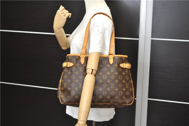 Authentic Louis Vuitton Monogram Batignolles Horizontal Tote Bag M51154 LV 9503E