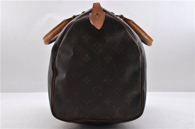 Authentic Louis Vuitton Monogram Speedy 30 Hand Bag M41526 LV 9504C