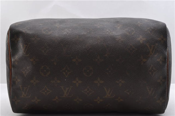 Authentic Louis Vuitton Monogram Speedy 30 Hand Bag M41526 LV 9504C