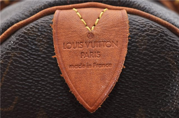 Authentic Louis Vuitton Monogram Speedy 30 Hand Bag M41526 LV 9504C