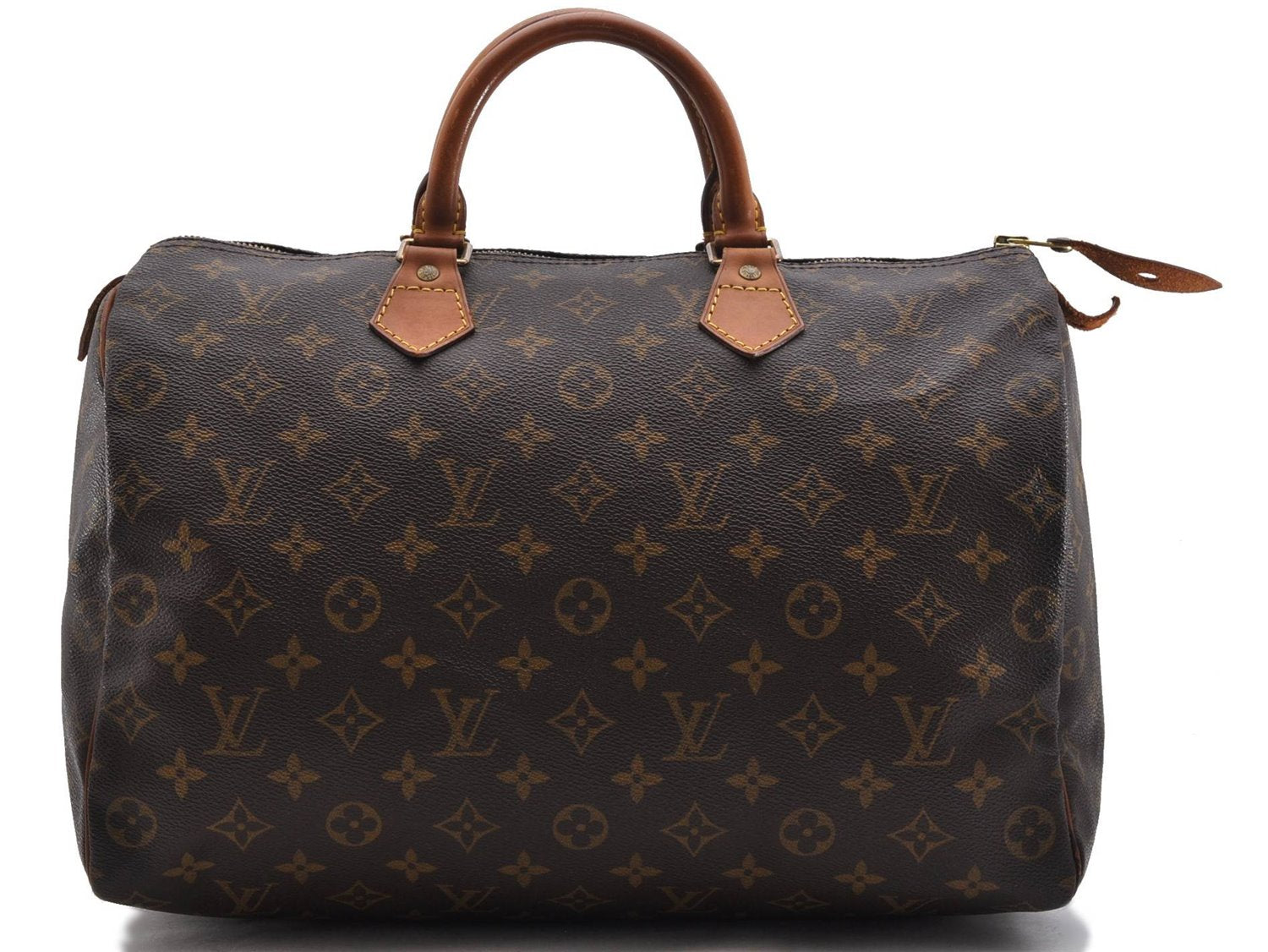 Authentic Louis Vuitton Monogram Speedy 35 Hand Bag M41524 LV 9505C