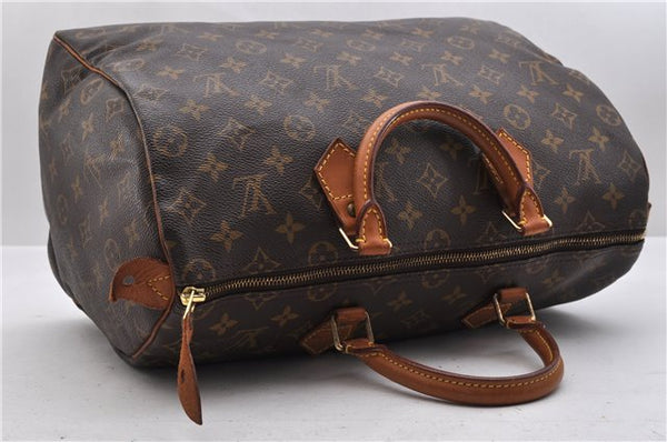 Authentic Louis Vuitton Monogram Speedy 35 Hand Bag M41524 LV 9505C