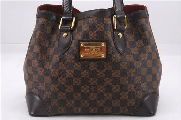 Authentic Louis Vuitton Damier Hampstead PM Shoulder Tote Bag N51205 LV 9505E