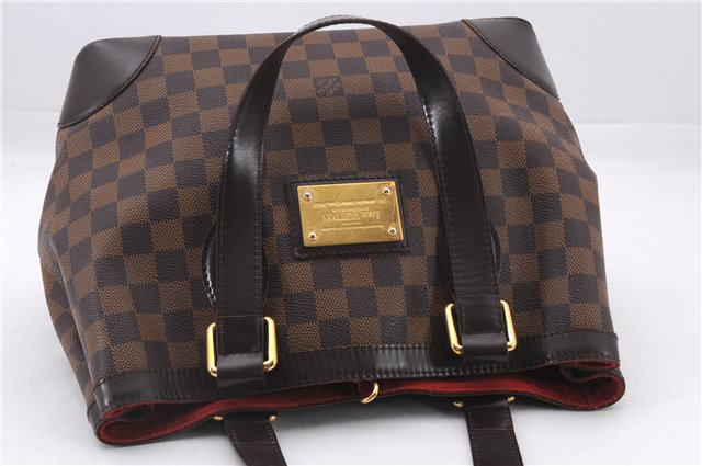 Authentic Louis Vuitton Damier Hampstead PM Shoulder Tote Bag N51205 LV 9505E