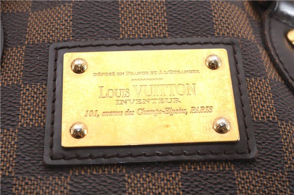 Authentic Louis Vuitton Damier Hampstead PM Shoulder Tote Bag N51205 LV 9505E