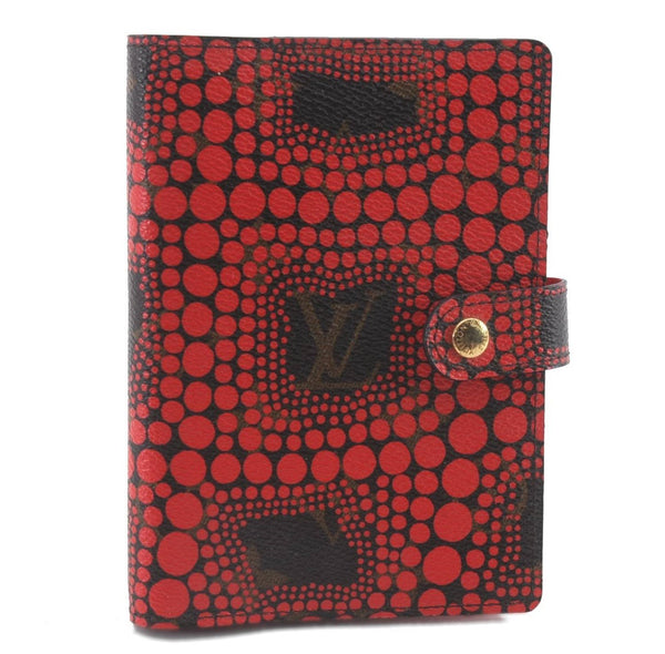 Louis Vuitton Monogram Agenda Yayoi Kusama Day Planner Cover Red R21132 LV 9506C