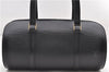 Authentic Louis Vuitton Epi Soufflot Black Hand Bag M52222 LV 9506D