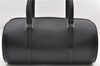 Authentic Louis Vuitton Epi Soufflot Black Hand Bag M52222 LV 9506D