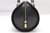 Authentic Louis Vuitton Epi Soufflot Black Hand Bag M52222 LV 9506D