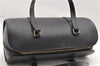 Authentic Louis Vuitton Epi Soufflot Black Hand Bag M52222 LV 9506D