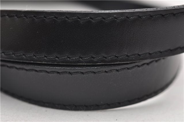 Authentic Louis Vuitton Epi Soufflot Black Hand Bag M52222 LV 9506D