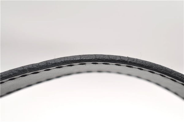 Authentic Louis Vuitton Epi Soufflot Black Hand Bag M52222 LV 9506D