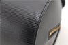 Authentic Louis Vuitton Epi Soufflot Black Hand Bag M52222 LV 9506D