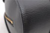 Authentic Louis Vuitton Epi Soufflot Black Hand Bag M52222 LV 9506D