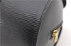Authentic Louis Vuitton Epi Soufflot Black Hand Bag M52222 LV 9506D