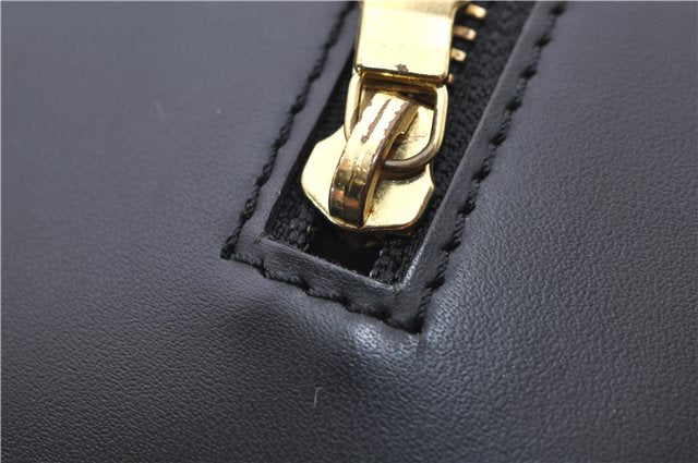 Authentic Louis Vuitton Epi Soufflot Black Hand Bag M52222 LV 9506D