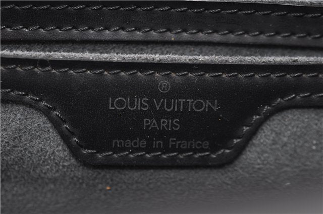 Authentic Louis Vuitton Epi Soufflot Black Hand Bag M52222 LV 9506D