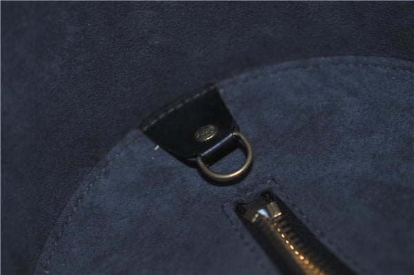 Authentic Louis Vuitton Epi Soufflot Black Hand Bag M52222 LV 9506D