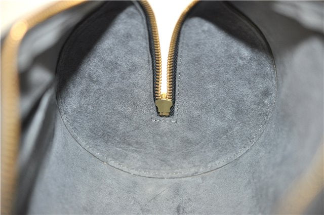 Authentic Louis Vuitton Epi Soufflot Black Hand Bag M52222 LV 9506D