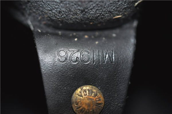 Authentic Louis Vuitton Epi Soufflot Black Hand Bag M52222 LV 9506D