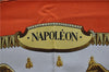 Authentic HERMES Carre 90 Scarf "NAPOLEON" Silk Orange 9507D