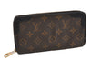 Authentic Louis Vuitton Monogram Zippy Wallet Retiro Long Black M61855 LV 9507F