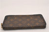 Authentic Louis Vuitton Monogram Zippy Wallet Retiro Long Black M61855 LV 9507F