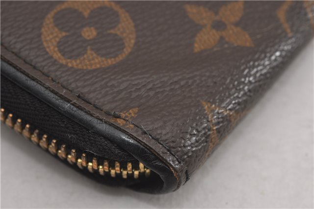 Authentic Louis Vuitton Monogram Zippy Wallet Retiro Long Black M61855 LV 9507F