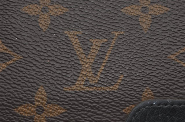 Authentic Louis Vuitton Monogram Zippy Wallet Retiro Long Black M61855 LV 9507F