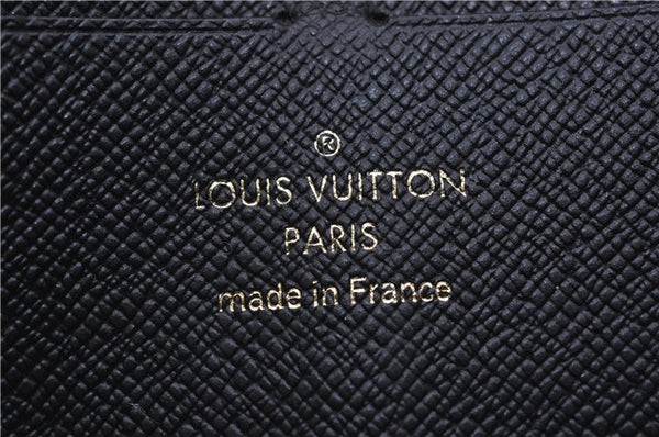 Authentic Louis Vuitton Monogram Zippy Wallet Retiro Long Black M61855 LV 9507F