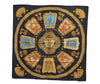 Authentic HERMES Carre 90 Scarf "Poste et Cavalerie" Silk Black 9509D