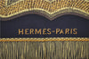 Authentic HERMES Carre 90 Scarf "Poste et Cavalerie" Silk Black 9509D