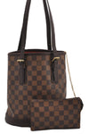 Authentic Louis Vuitton Damier Marais Bucket Shoulder Tote Bag N42240 LV 9509E