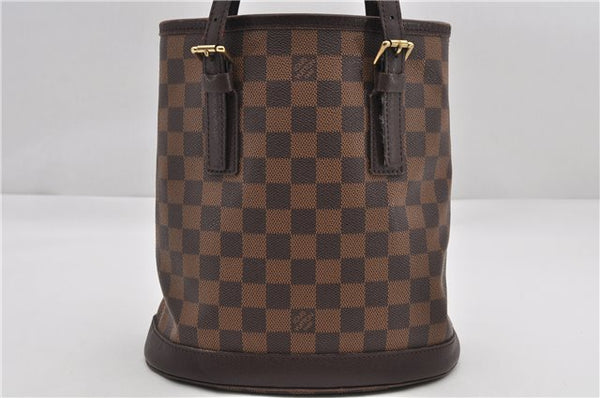 Authentic Louis Vuitton Damier Marais Bucket Shoulder Tote Bag N42240 LV 9509E