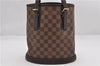 Authentic Louis Vuitton Damier Marais Bucket Shoulder Tote Bag N42240 LV 9509E