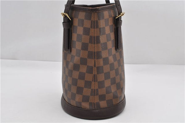 Authentic Louis Vuitton Damier Marais Bucket Shoulder Tote Bag N42240 LV 9509E
