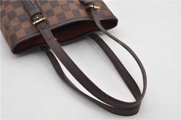 Authentic Louis Vuitton Damier Marais Bucket Shoulder Tote Bag N42240 LV 9509E