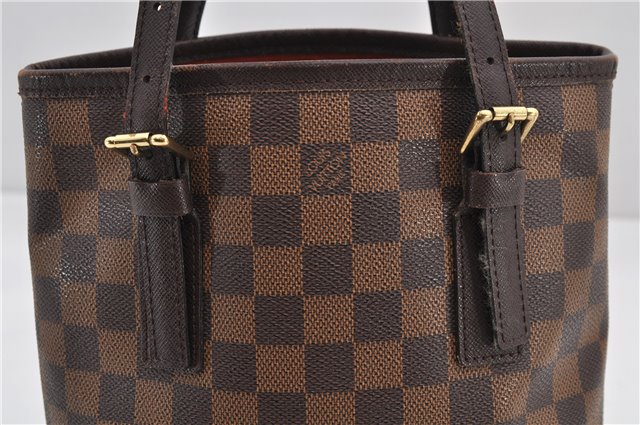 Authentic Louis Vuitton Damier Marais Bucket Shoulder Tote Bag N42240 LV 9509E