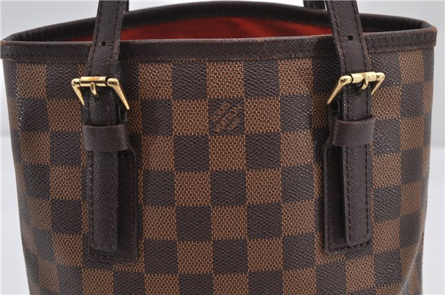 Authentic Louis Vuitton Damier Marais Bucket Shoulder Tote Bag N42240 LV 9509E