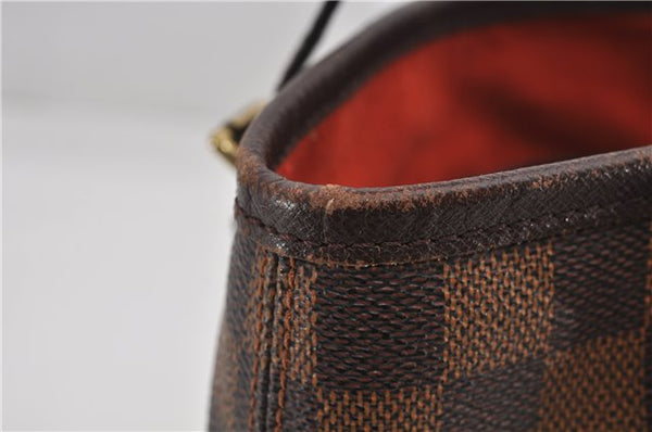 Authentic Louis Vuitton Damier Marais Bucket Shoulder Tote Bag N42240 LV 9509E